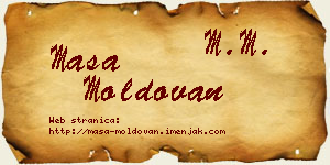 Maša Moldovan vizit kartica